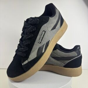 Reebok Classic Leather Sneakers Lace Up‎ Casual Streetwear Mens Gray 10.5